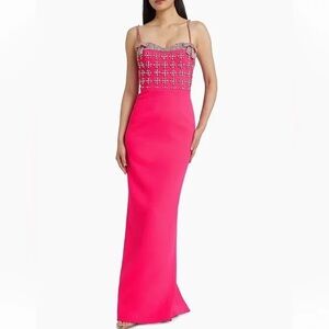 Rebecca Vallance Pink Maxi Dress